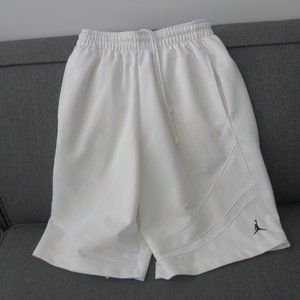 Jordan White Basketball Shorts 100% Polyester Size S